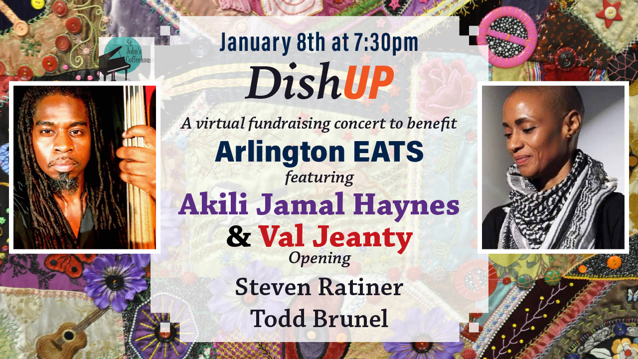 DishUP! A St. John's Virtual Fundraiser to Benefit Arlington EATS, Musicians' Relief, Jan 8, 7:30 pm, Online, Massachusetts, United States