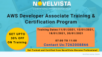 Enroll Now-AWS Developer Associate Training and Certification-Novelvista Offering Upto 30% Discount