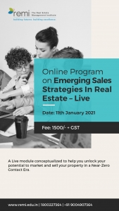 Online Training Program in Emerging Sales Strategies in Real Estate