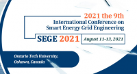 2021 the 9th International Conference on Smart Energy Grid Engineering (SEGE 2021)