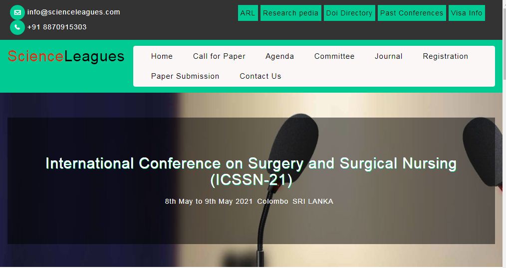 International Conference on Surgery and Surgical Nursing, Colombo, Sri Lanka,Colombo,Sri Lanka
