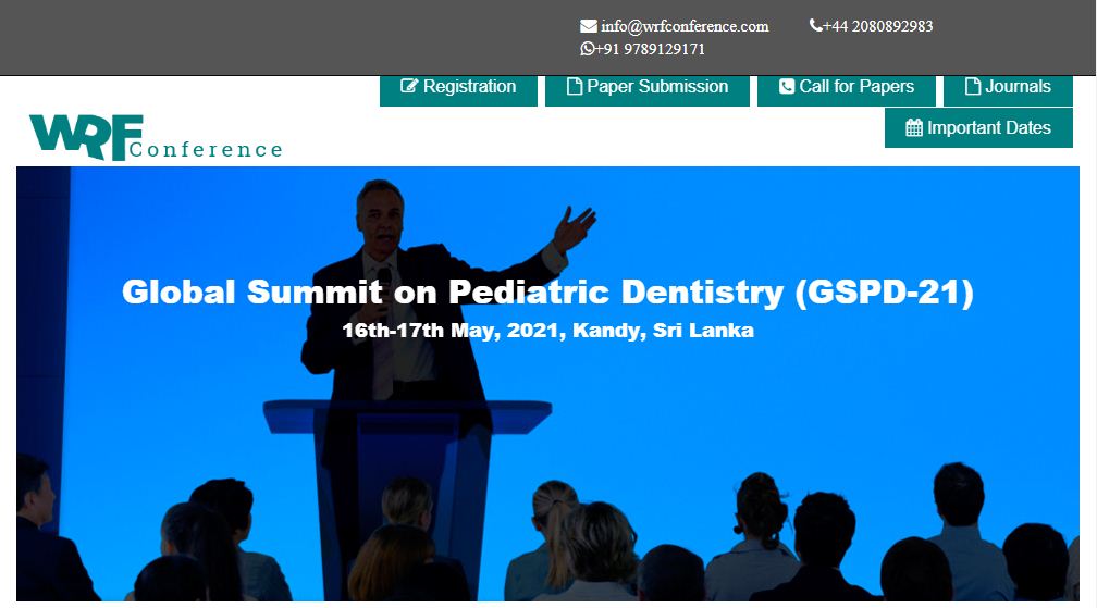 Global Summit on Pediatric Dentistry, Kandy, Sri Lanka,Kandy,Sri Lanka