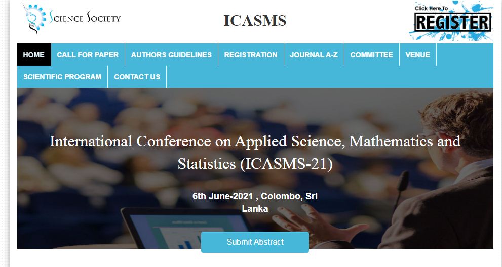 International Conference on Applied Science, Mathematics and Statistics, Colombo, Sri Lanka,Colombo,Sri Lanka