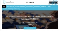 International Conference on Applied Science, Mathematics and Statistics