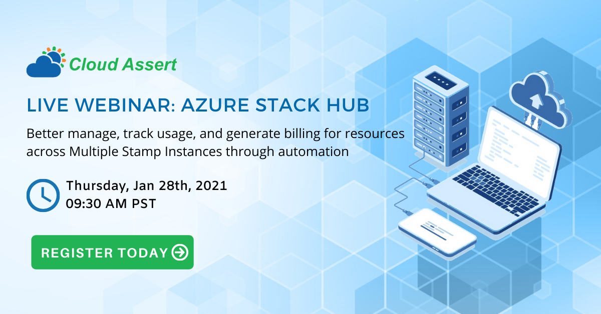 Azure Stack Hub Live Webinar: Better manage, track usage, and generate billing for resources across Multiple Stamp Instances, Issaquah, Washington, United States