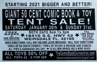 CBC Giant 50-CENT Comic Book and Toy Tent Sale