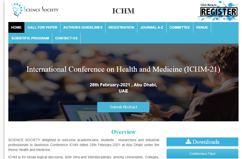 International Conference on Health and Medicine, Abu Dhabi-UAE, Abu Dhabi, United Arab Emirates