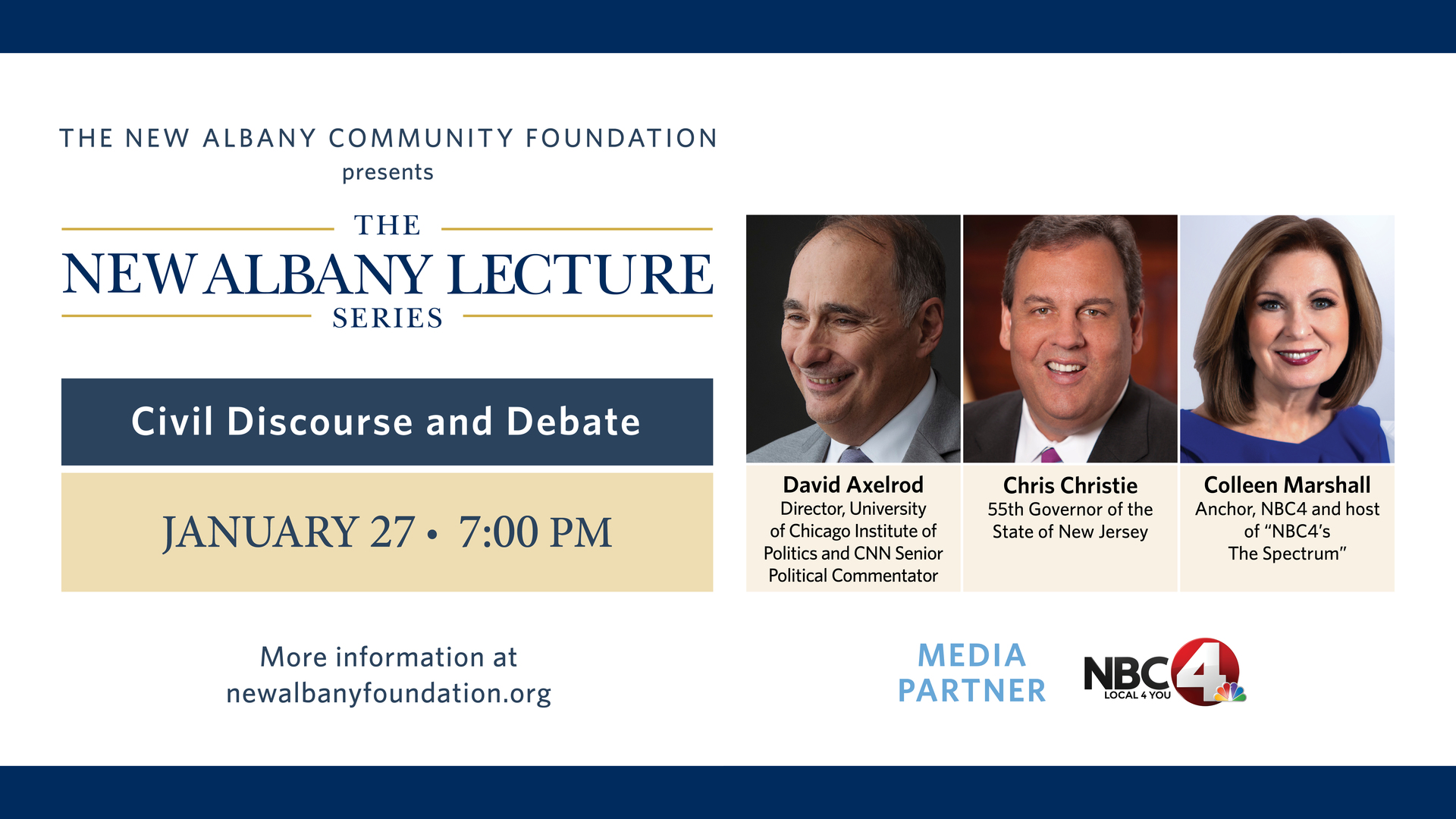 The New Albany Community Foundation presents The New Albany Lecture Series: Civil Discourse and Debate, Online, United States