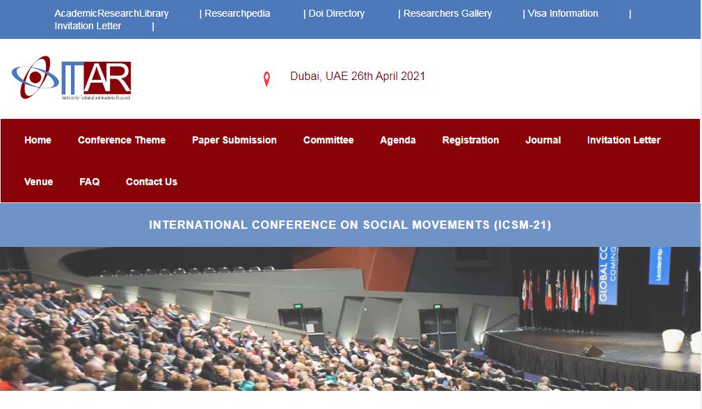 International Conference on Social Movements, Dubai, UAE,Dubai,United Arab Emirates