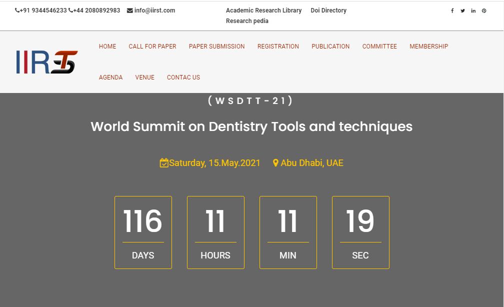 World Summit on Dentistry Tools and techniques, Abu Dhabi,UAE,Abu Dhabi,United Arab Emirates
