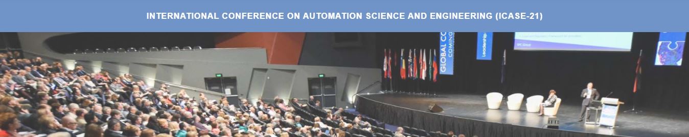 International Conference on Automation Science and Engineering, Tashkent, Uzbekistan, Uzbekistan