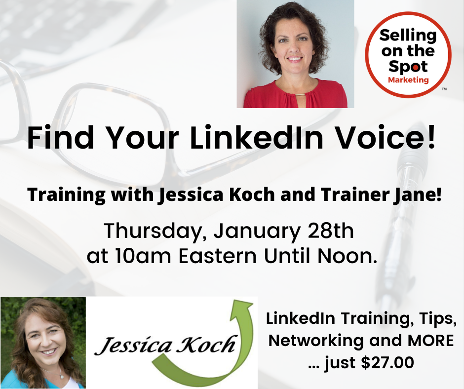 Find Your LinkedIn Voice - A Selling on the Spot - Jane Warr & Jessica Koch, Baltimore, Maryland, United States
