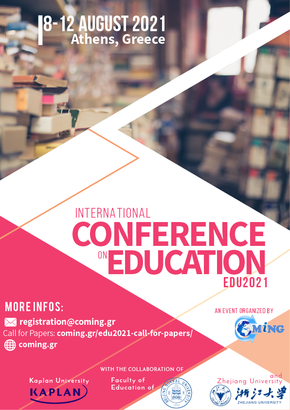 2nd International Conference on Education (EDU2021), Athens, Greece,Attica,Greece