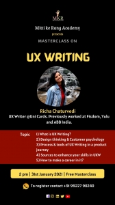 Masterclass on UX Writing