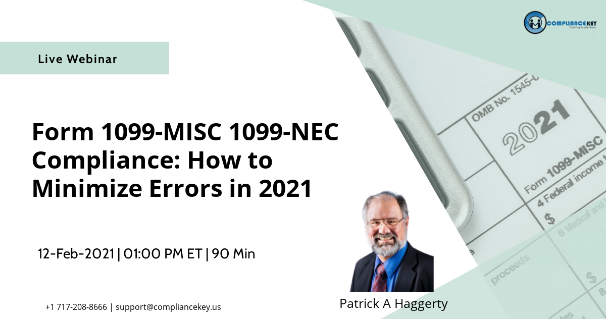 Form 1099-MISC 1099-NEC Compliance: How to Minimize Errors in 2021, Middletown, Delaware, United States