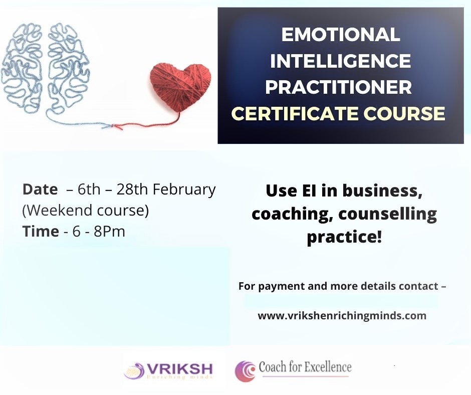 Certificate Course on Emotional Intelligence Practitioner Course (Weekend course), Mumbai, Maharashtra, India