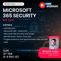 Free Live Webinar Microsoft 365 Security (MS 500)