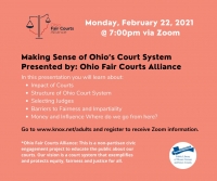 Making Sense of Ohio's Court System Presented by Ohio Fair Courts Alliance