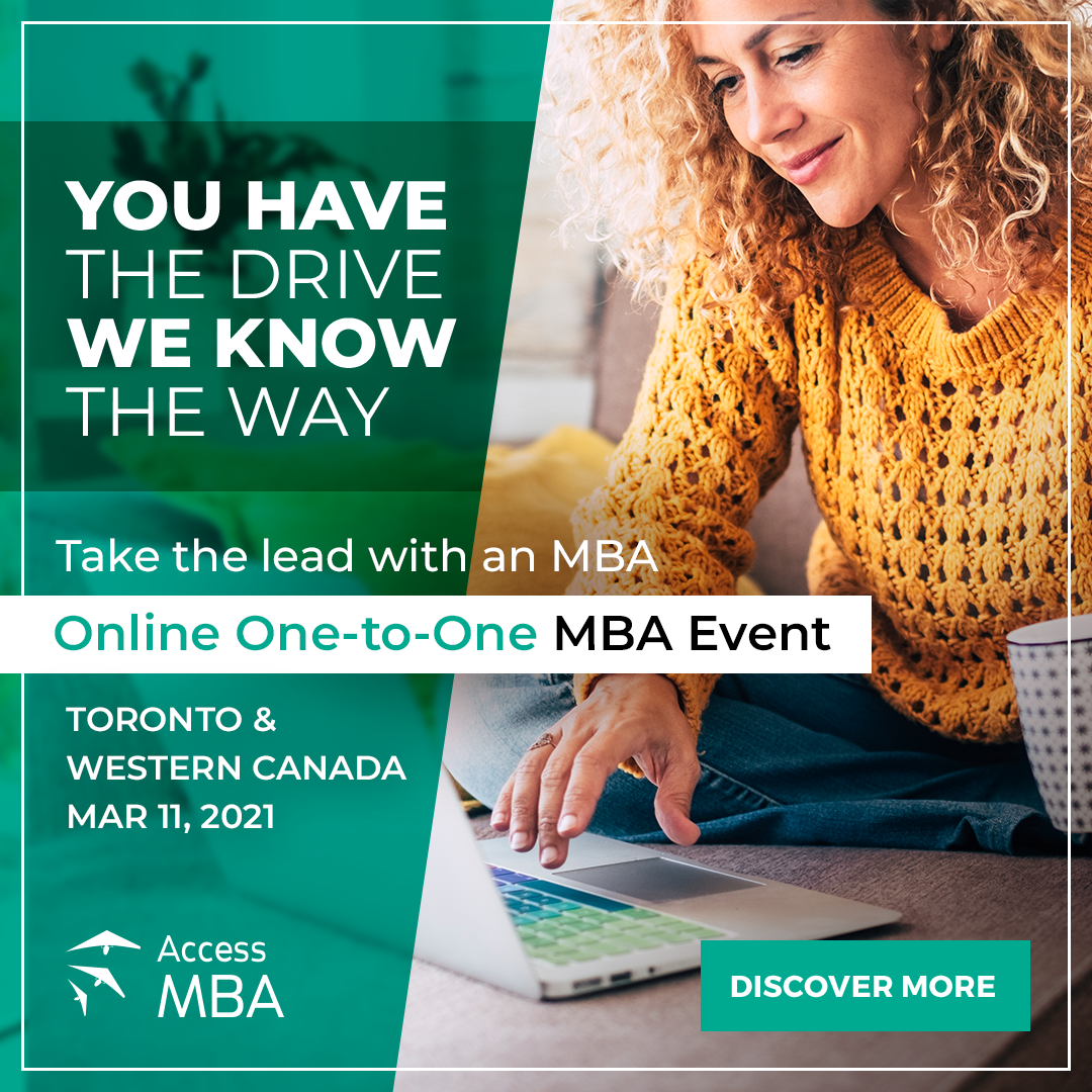 Build your future safely ONLINE with Access MBA in Toronto and Western Canada!, Online Event in Toronto and Western Canada!, Ontario, Canada