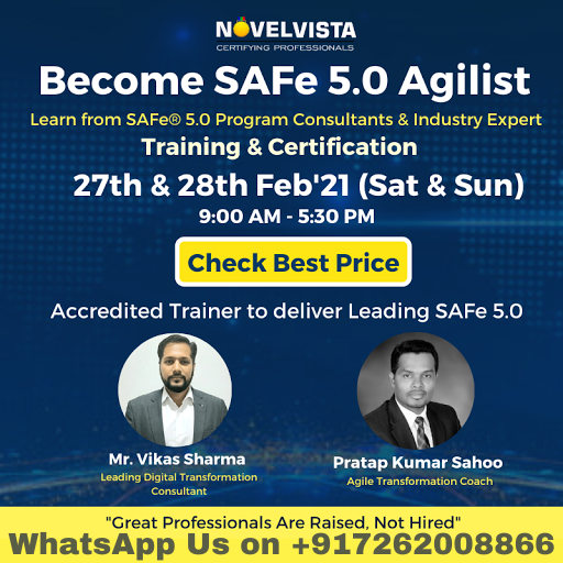 Join our Leading SAFe 5.0 (SAFe Agilist) Training and Certification Course, Pune, Maharashtra, India