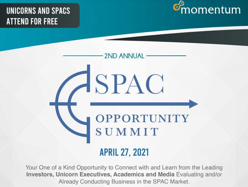 2nd SPAC Opportunity Summit, Online, United States