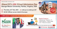 Meet & Interact online with George Masson University USA on 25th Feb 21