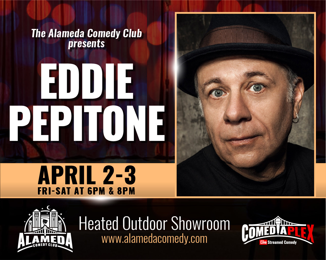 Eddie Pepitone - Apr 2-3 Live at the Alameda Comedy Club, Alameda, California, United States