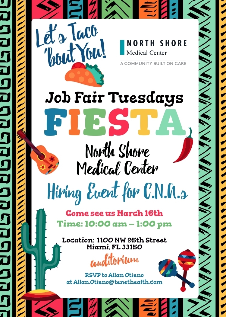 C.N.A Hiring Event - Taco 'Bout You! Tuesday 3/16 | $3K Sign-on Bonus, Miami, Florida, United States