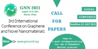 The 3rd International Conference on Graphene and Novel Nanomaterials (GNN 2021)