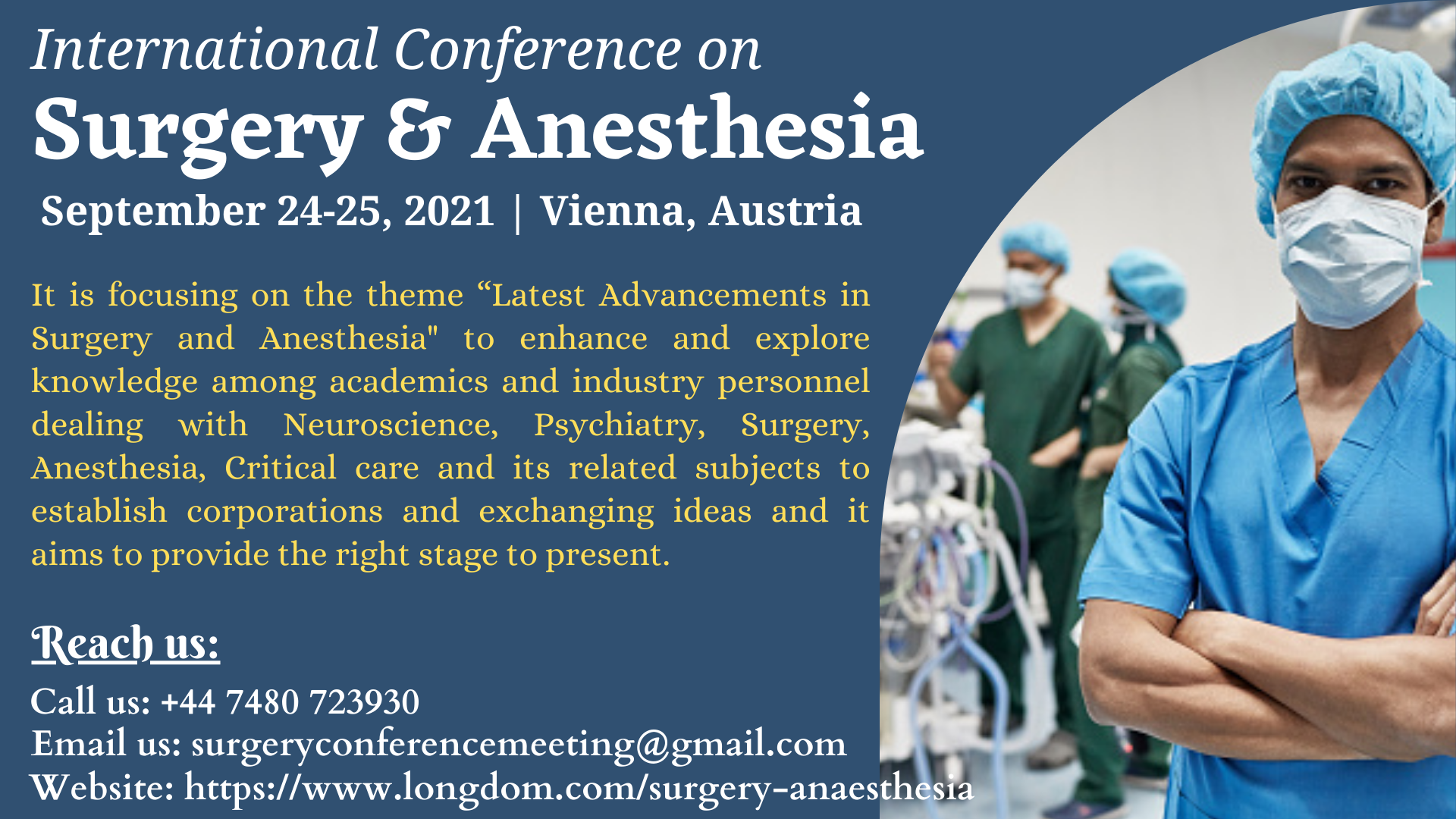 International Conference on Surgery and Anesthesia, Wien, Austria