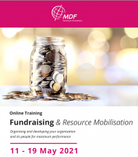 Online training course “Fundraising & Resource Mobilisation” 11 – 29 May 2021