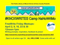 #KnoxWrites Camp NaNoWriMo