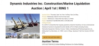 Dynamic Industries Inc. Construction/Marine Liquidation Auction