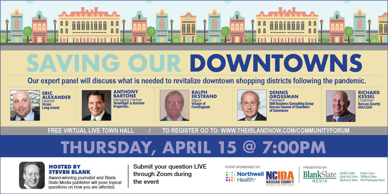 BLANK SLATE MEDIA PRESENTS: SAVING OUR DOWNTOWNS, Virtual Event, United States