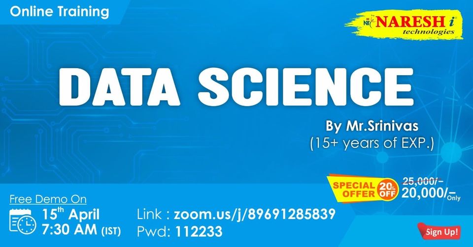 Data Science Online Training Free Demo, Hyderabad, Telangana, India
