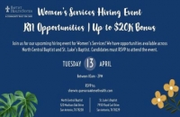 RN Women’s Services Hiring Event on 4/13 | Baptist Health System