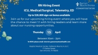 RN ICU, Medical/Surgical, Telemetry, ED Hiring Event on 4/15 | Baptist Health System