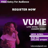 Online live music event and comedy show