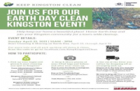 Keep Kingston Clean: Town Wide Earth Day Trash Cleanup