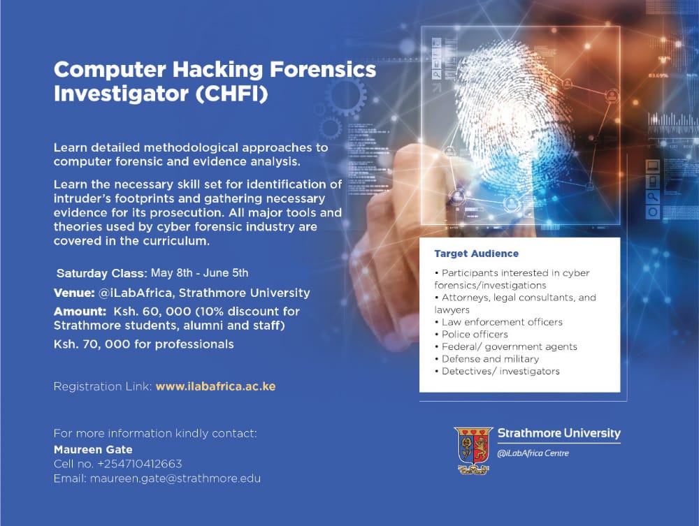 Computer Hacking Forensics Investigator, Nairobi, Kenya