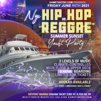 Sunset NYC Summer Cruise Hip Hop vs Reggae® Yacht Party Skyport Marina