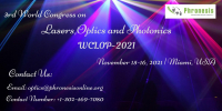 3rd World Congress On Lasers, Optics and Photonics  (WCLOP-2021)