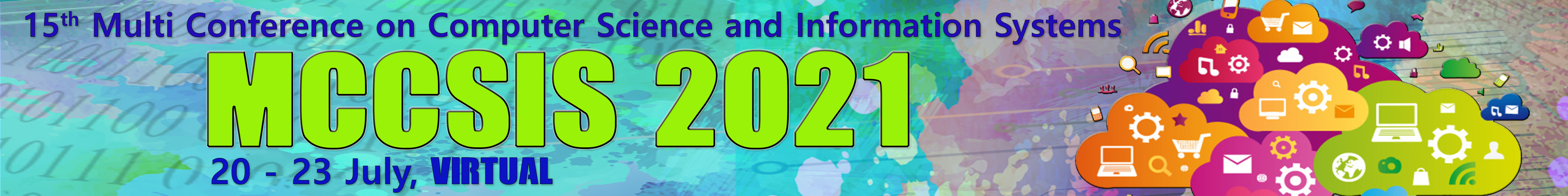 15th Multi Conference on Computer Science and Information Systems (MCCSIS 2021), Online event
