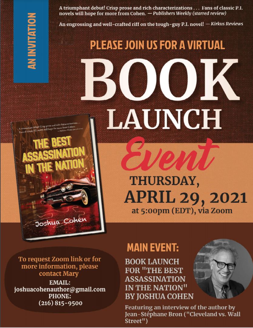 Book Launch for The Best Assassination in the Nation, Virtual, United States