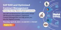 SAP RAR and Optimized Contract Management - Power for the New Digital Economy