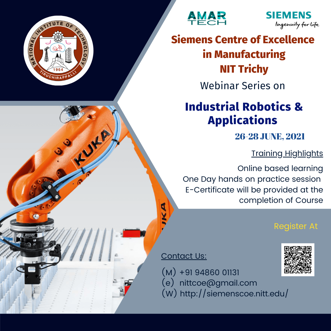 Industrial Robotics and Applications, Tiruchirappalli, Tamil Nadu, India