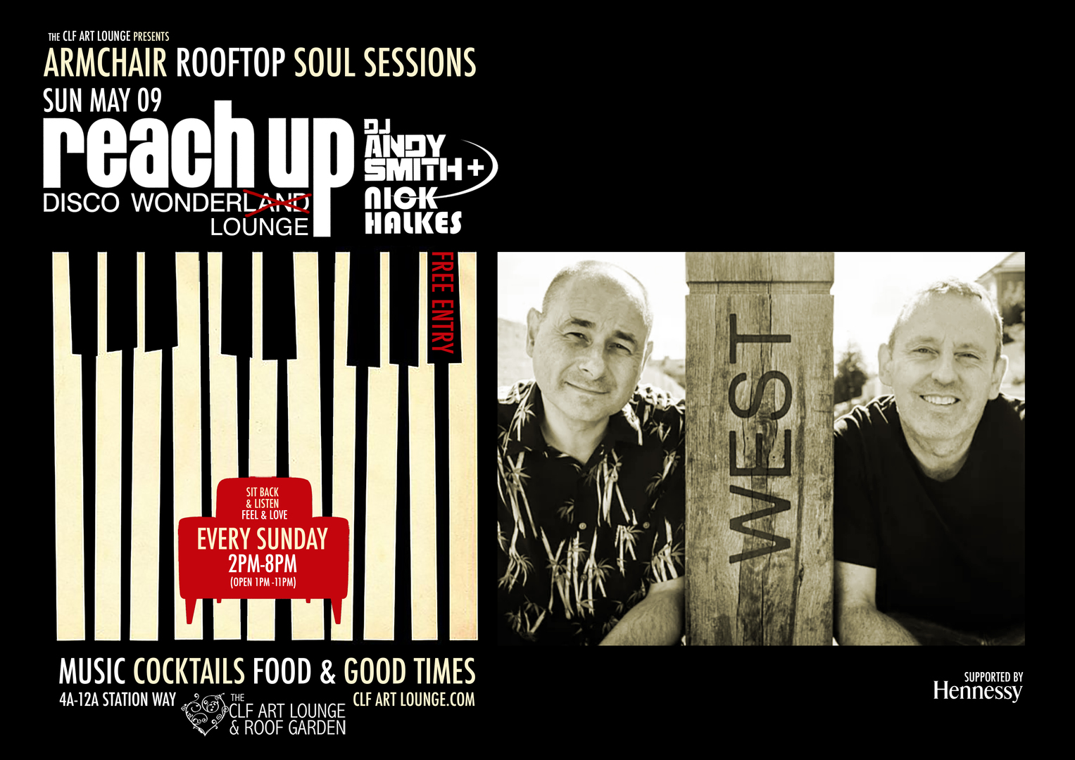 Armchair Rooftop Soul Sessions - Reach Up Disco Wonder Lounge with DJ Andy Smith and Nick Halkes, Greater London, England, United Kingdom