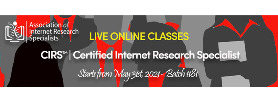 CIRS Certification Internet Reseach Training Program, Toronto, Ontario, Canada