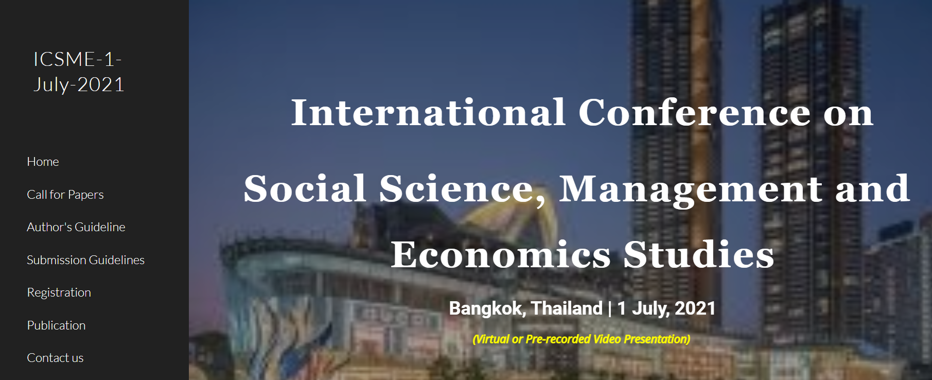 International Conference on Social Science, Management and Economics Studies, Bangkok, Thailand,Bangkok,Thailand