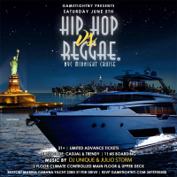 Summer NYC Midnight Hip Hop vs Reggae® Cruise Skyport Marina Cabana Yacht